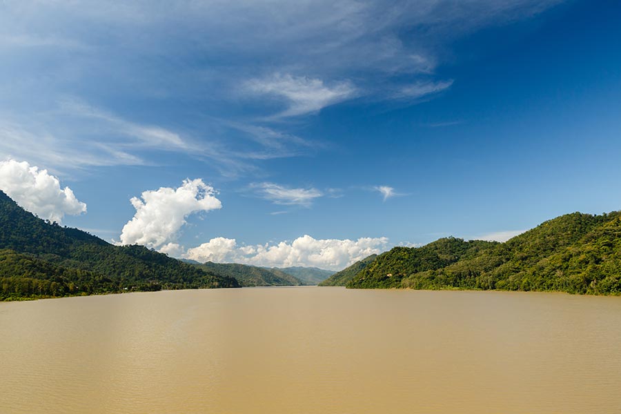 Slow Boat to Laos - mekong river near luang prabang