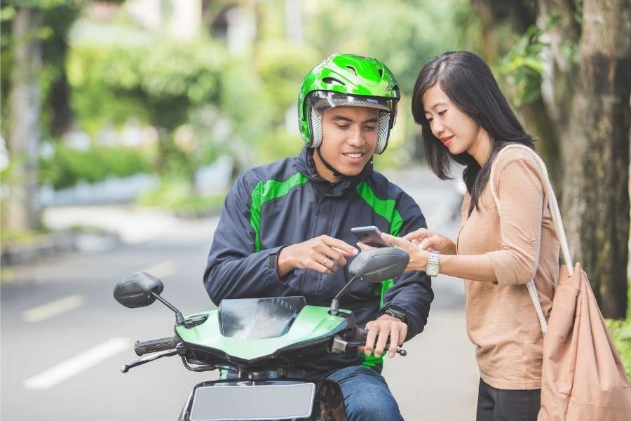 Bangkok motorcycle taxi