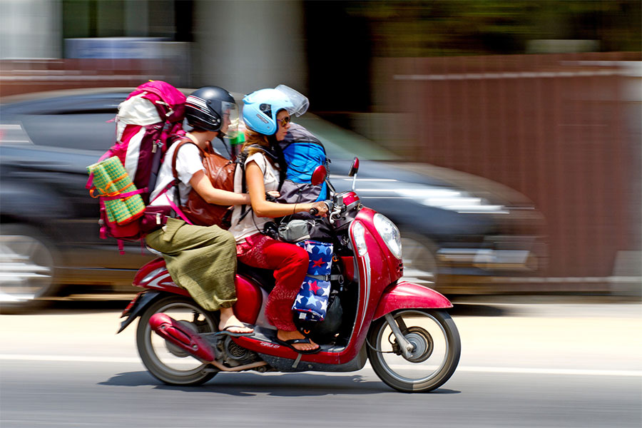 Travel Scams in Southeast Asia - motorbike rental