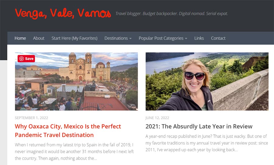 Expat travel bloggers - vengavalevamos