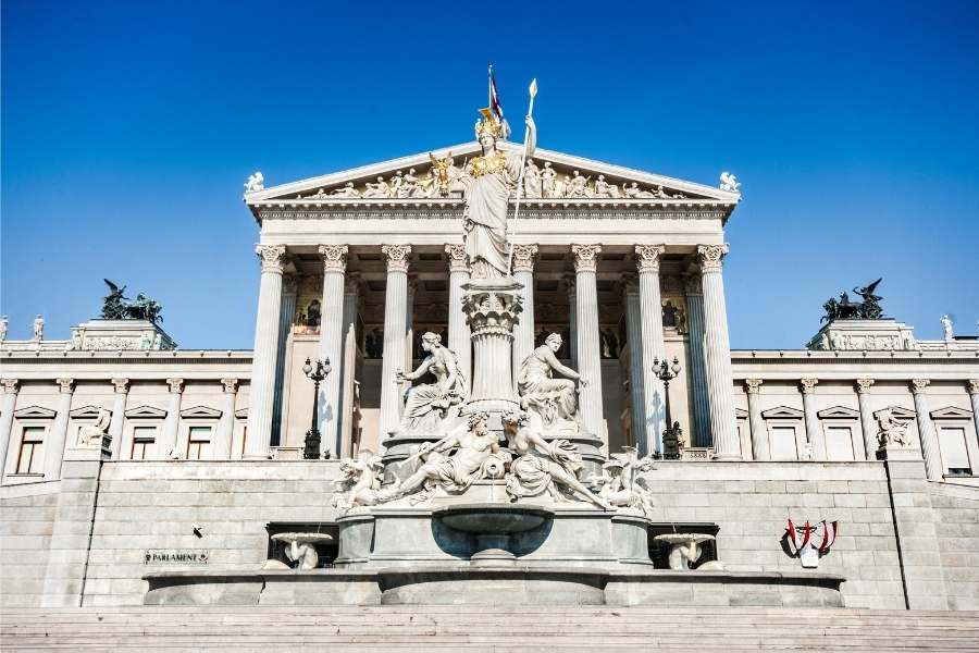 Things To Do in Vienna - Parliament with Pallas Athena