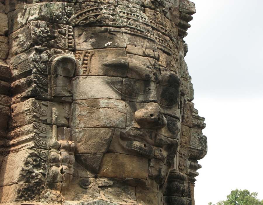 Angkor thom and bayon temple Cambodia