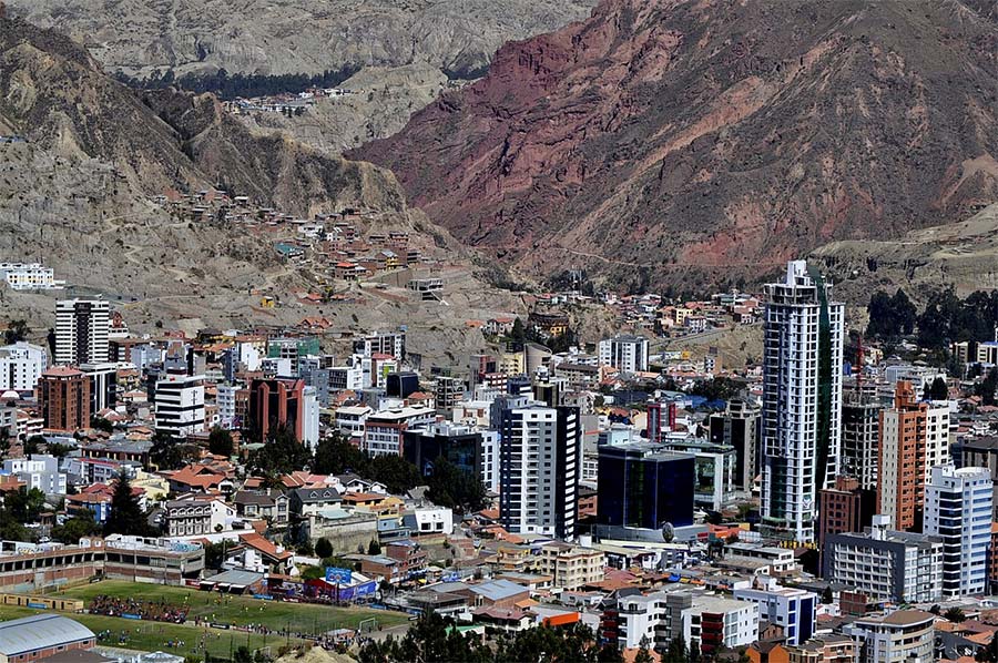 La Paz Travel Guide - Calacoto skyline - Zona sur La Paz