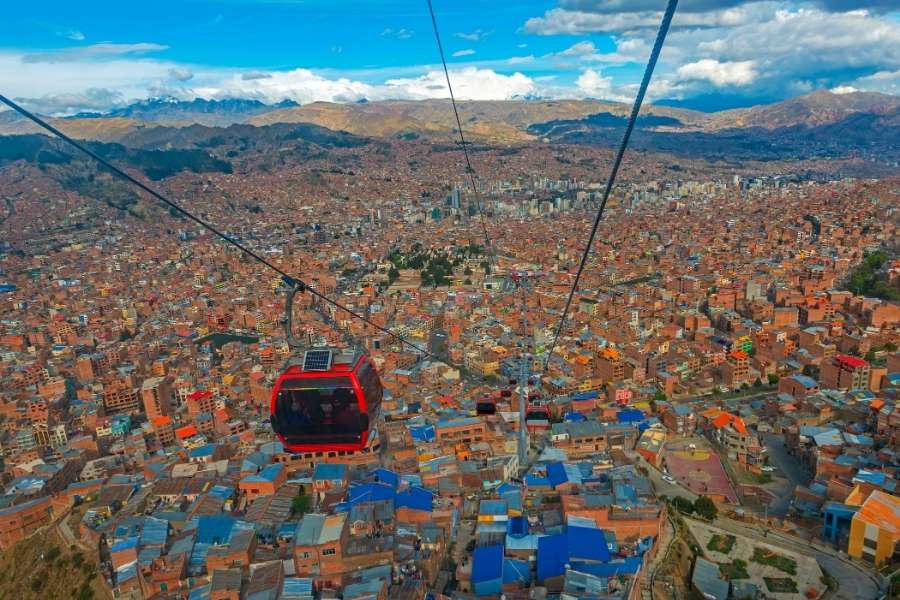 Top 6 Places to Visit in Bolivia - 4. La Paz cable car