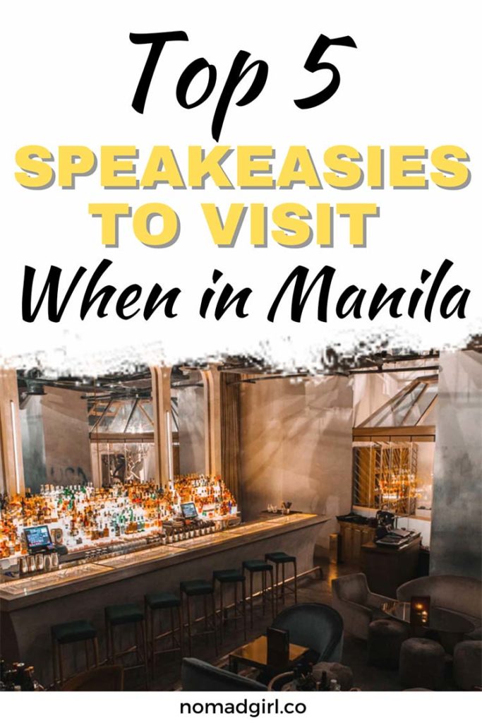 Top 5 speakeasies to visit when in Manila