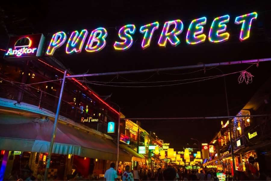 Pub street Siem Reap