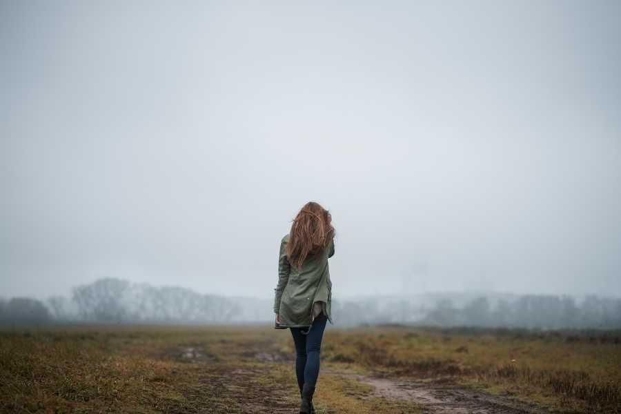 woman watching view