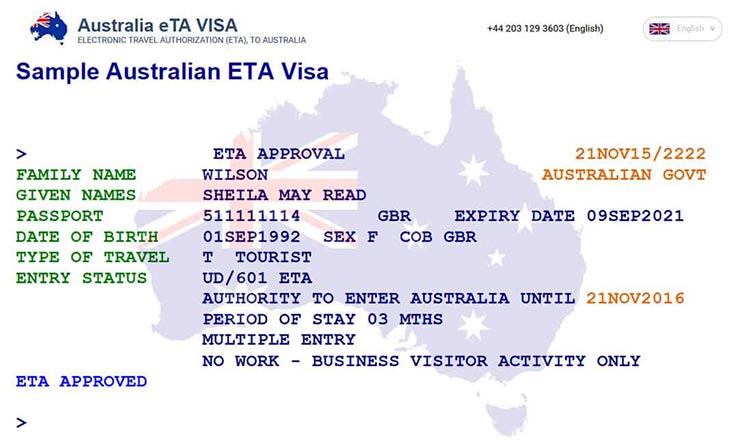 ETA Australia