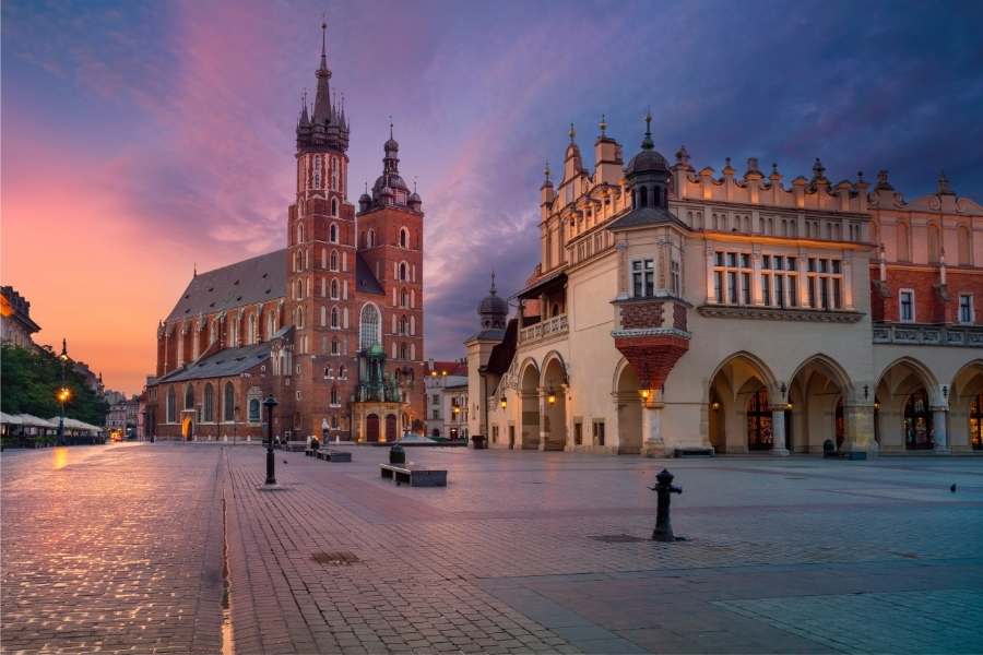 Save money travelling through Europe - Krakow Poland