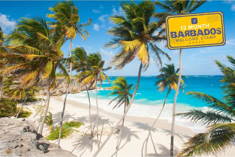 Barbados Welcome Stamp Digital Nomad Visa - work remotely for 1 year