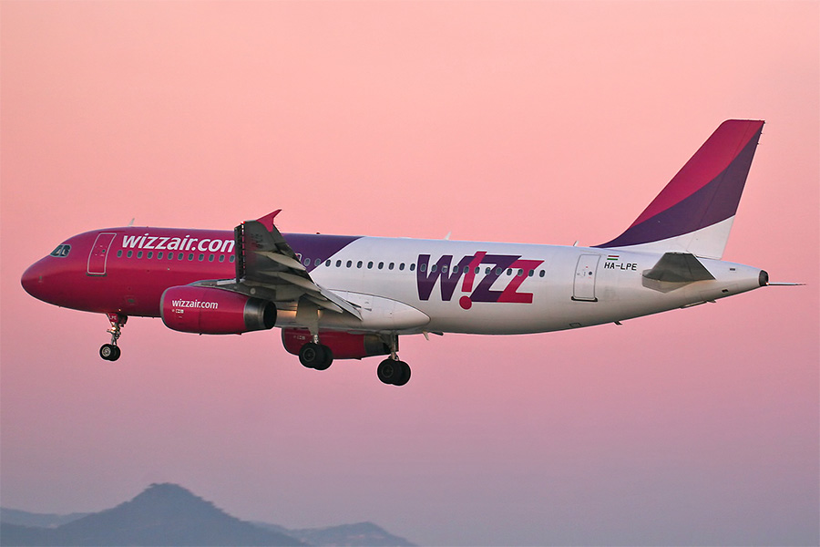 European transport options - Wizzair plane