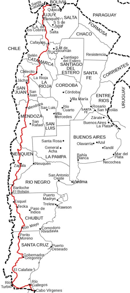 Ruta 40 Map