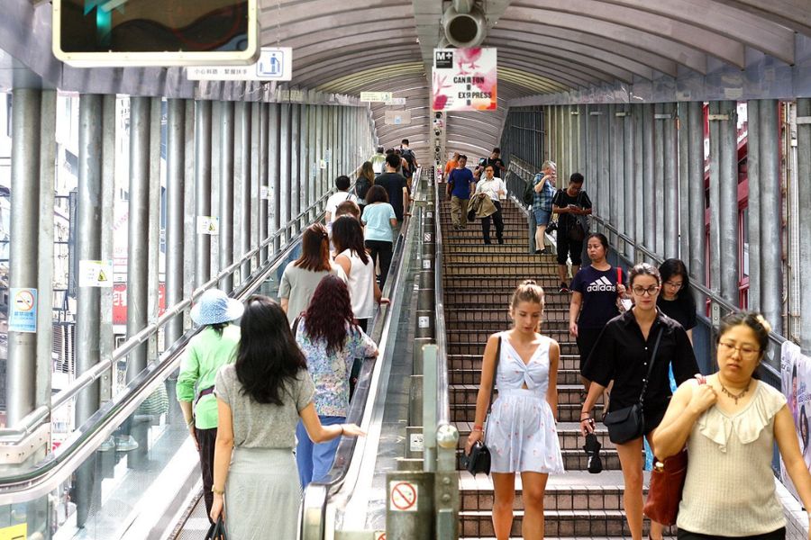 Mid-Levels Escalator Hong Kong