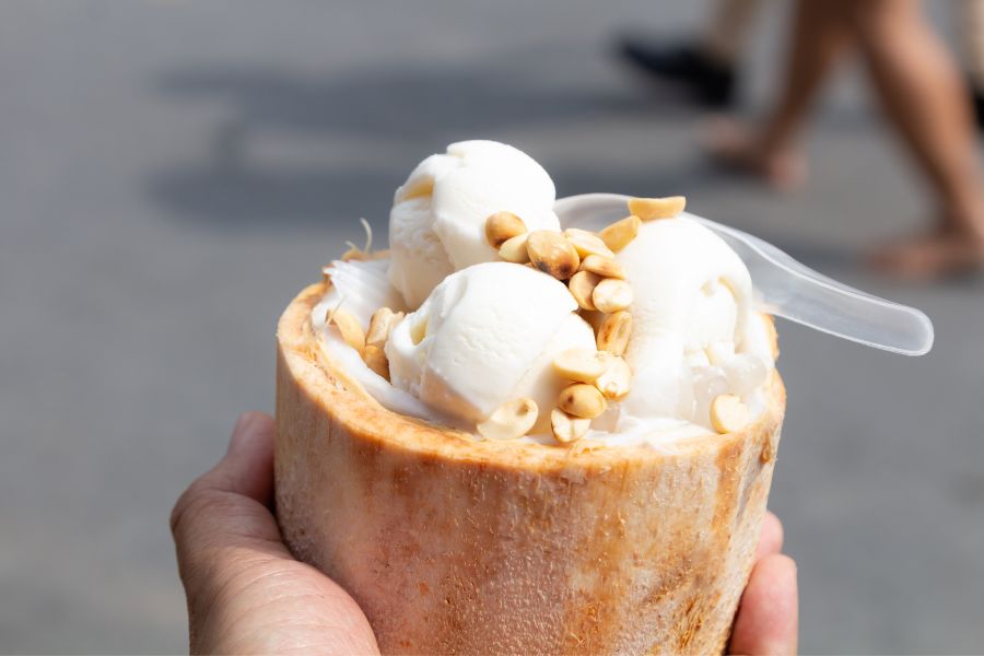 Coconut ice cream