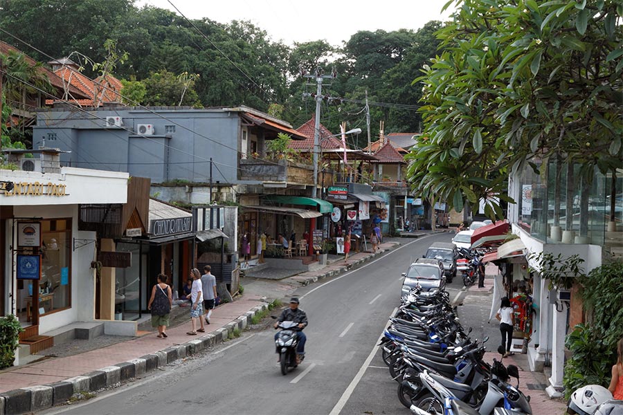 Monkey Forest road Ubud