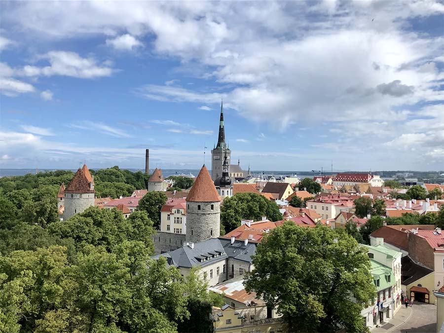 Landscape of Tallinn's old town