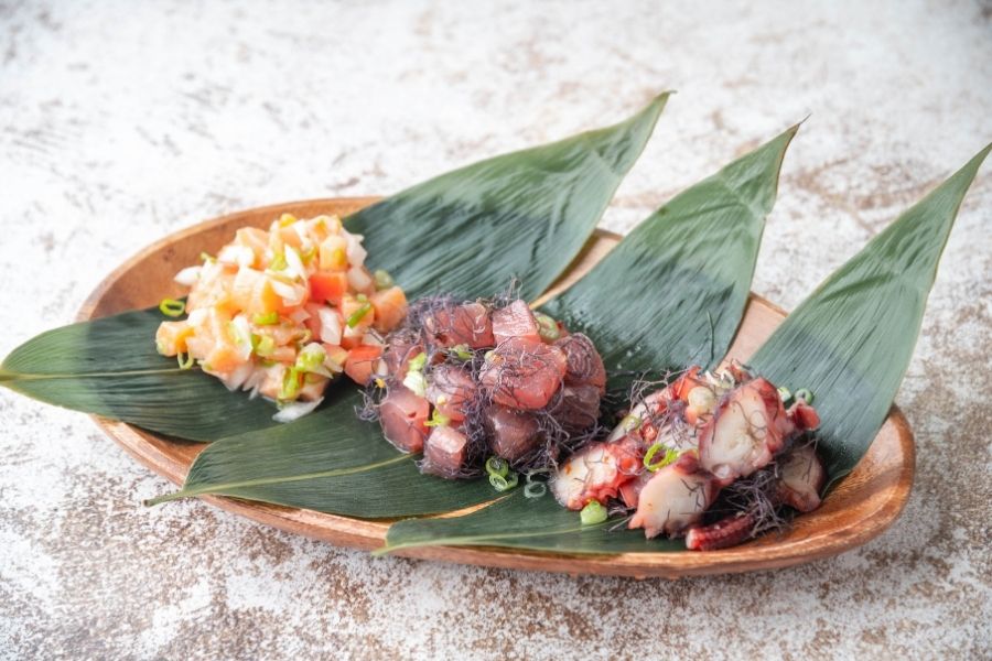 Touring Hawaii - lomi lomi salmon