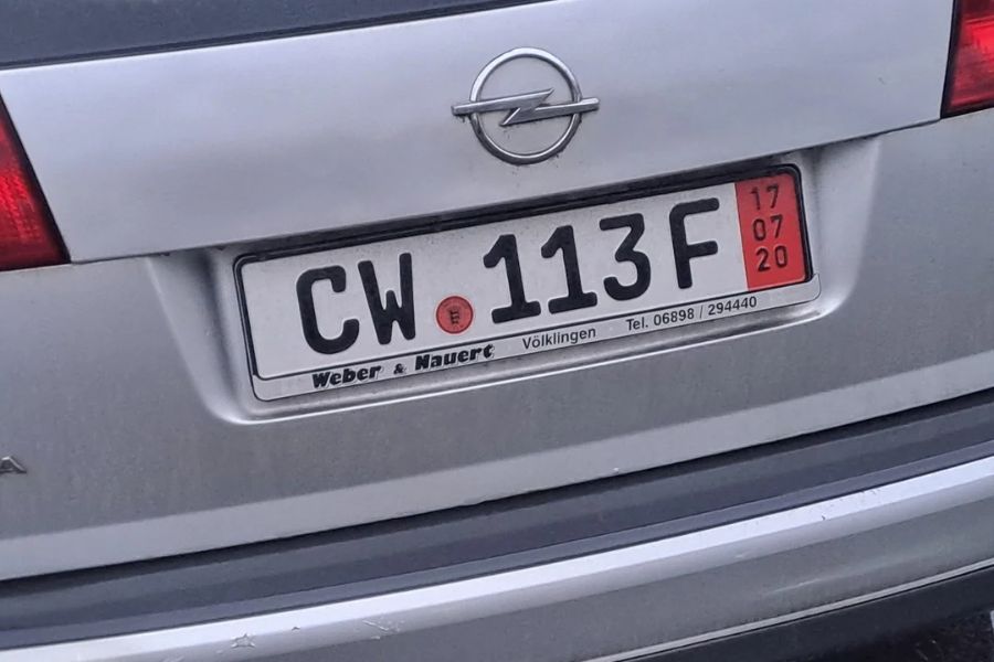 German Export plates