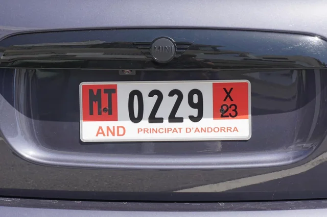 Temporary andorra plates